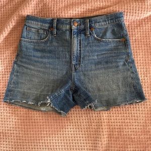Madewell High Rise Denim Shorts